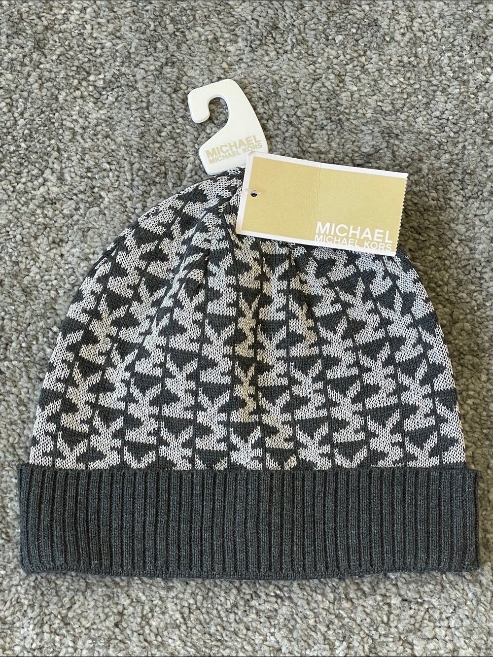 NWT MICHAEL by Michael Kors Toque (Beanie) - Navy / Silver - OS